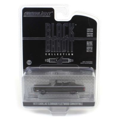 1/64 1972 Cadillac Eldorado Fleetwood Convertible Black Bandit Series