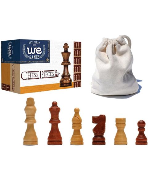Детские игрушки Bobby Fischer French Staunton Wood Chess Pieces, 32 Chessmen, от 14 лет, цвет: Коричневый