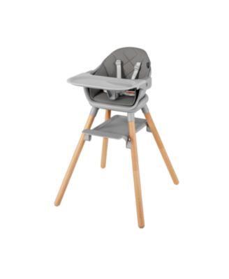 Kids 6 in 1 Convertible Highchair with Safety Harness and Removable Tray