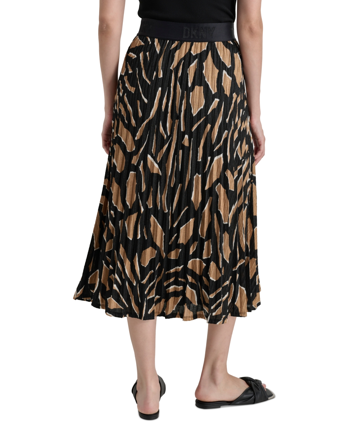 Dkny Women's Pull-On Printed Midi Skirt