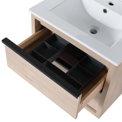  24" Bathroom Vanity With 2 Soft Close Drawers