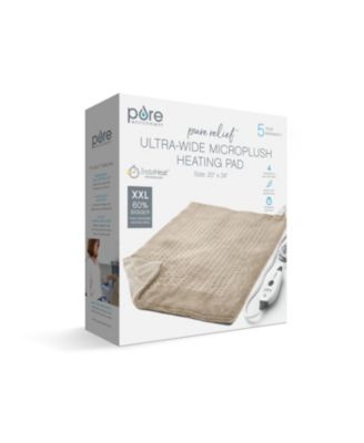PureRelief Ultra-Wide 20"x24" Electric Heating Pad for Full Body Relief