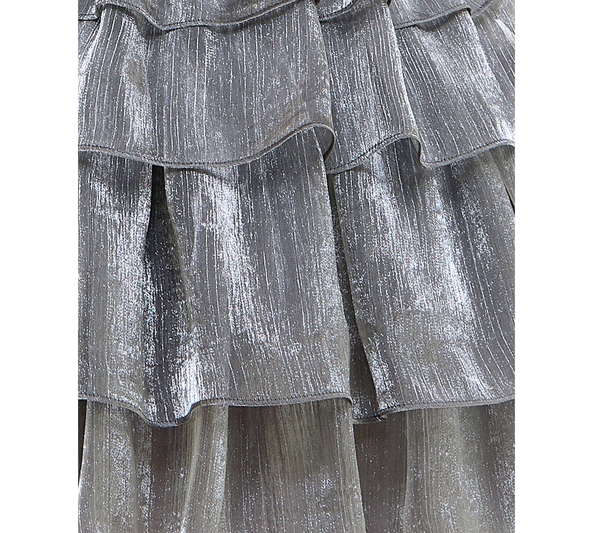 City Studios Juniors' Strapless Belted Tiered Dress