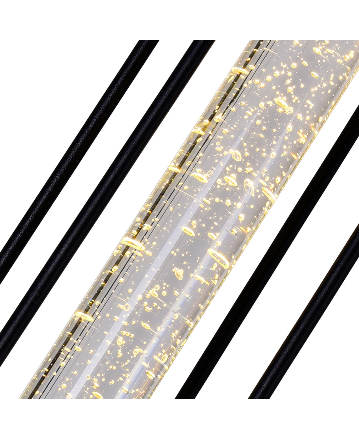 Shop Cwi Lighting 19.7" Metal Greenwood Led Outdoor Pendant In Black