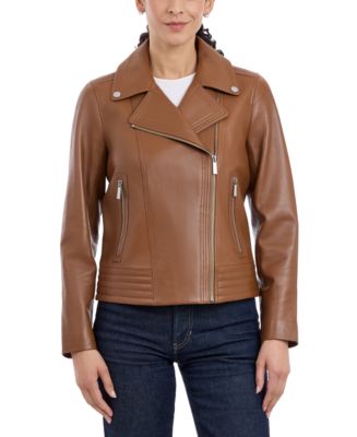 Michael Kors Leather Moto Jacket selling in Size P/M