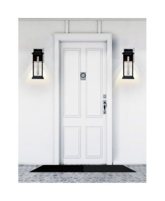 16.4" Metal Blackbridge 1 Light Outdoor Wall Lantern