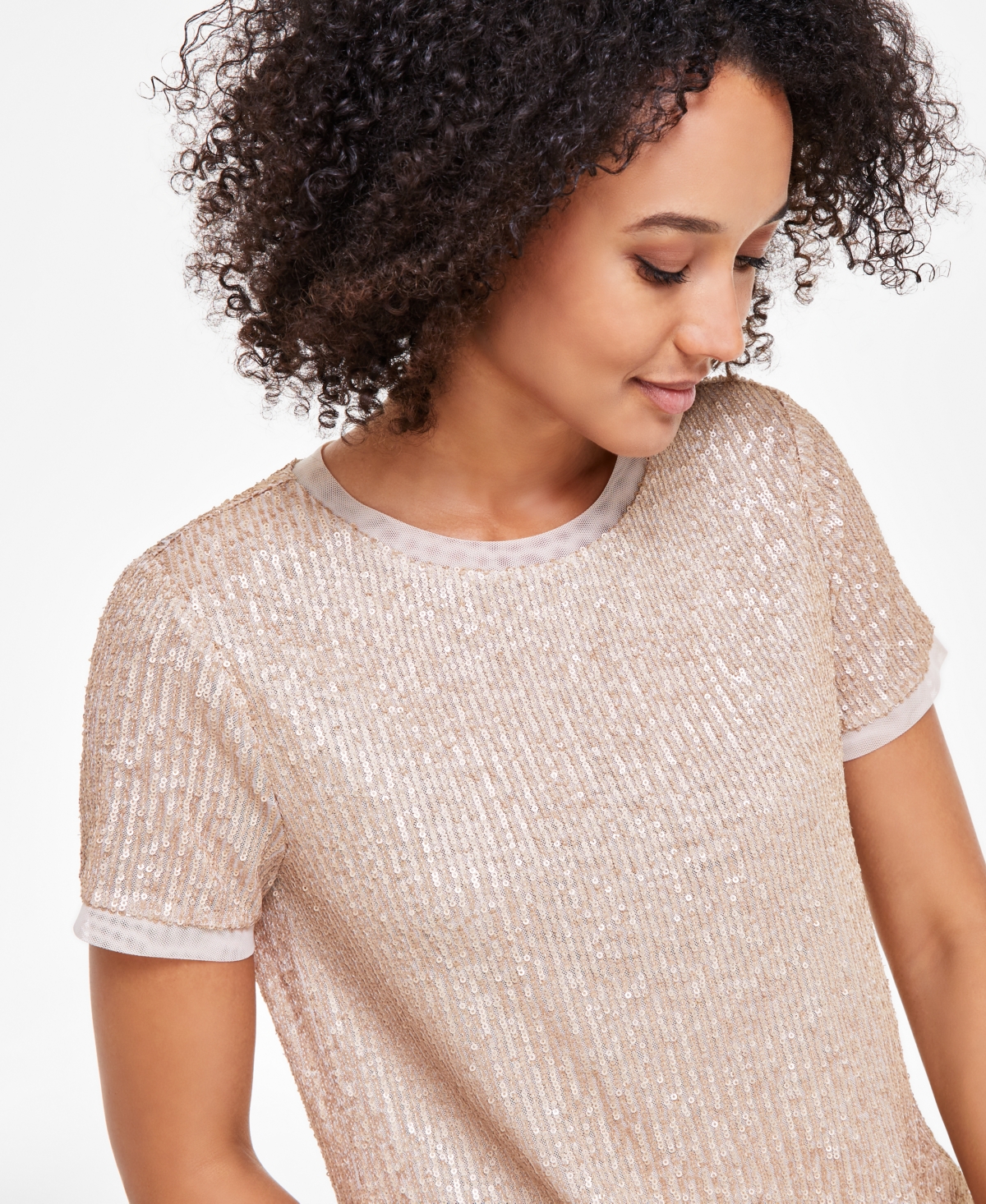 Anne Klein Women's Sequined T-Shirt
