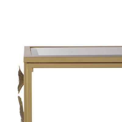 Console Table with Mirrored Glass Top, Modern Entryway Table