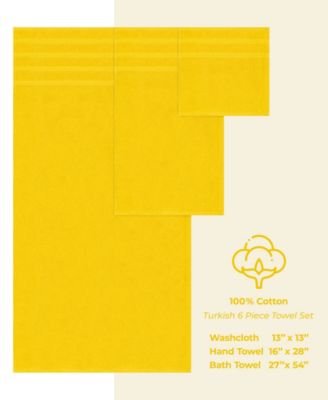 Edison 100% Cotton Luxury 6-Piece Towel Set