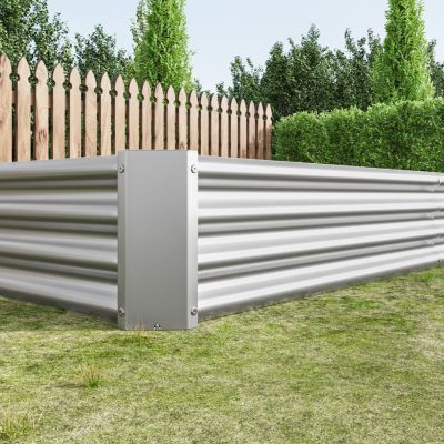 Metal Raised Garden Bed Kit for Flowers and Vegetables