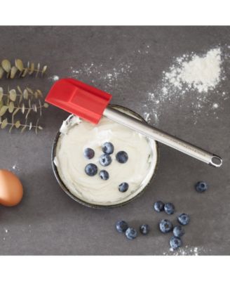 Endurance Stainless Steel Silicone 10" x 2" Red Spatula