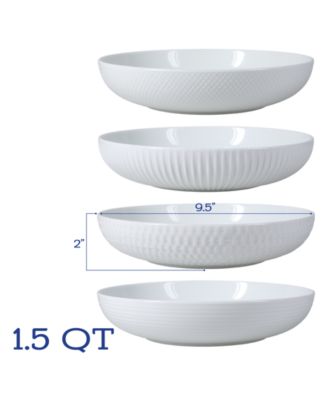 BIA Cordon Bleu Porcelain Assorted Textured Dinner Bowls