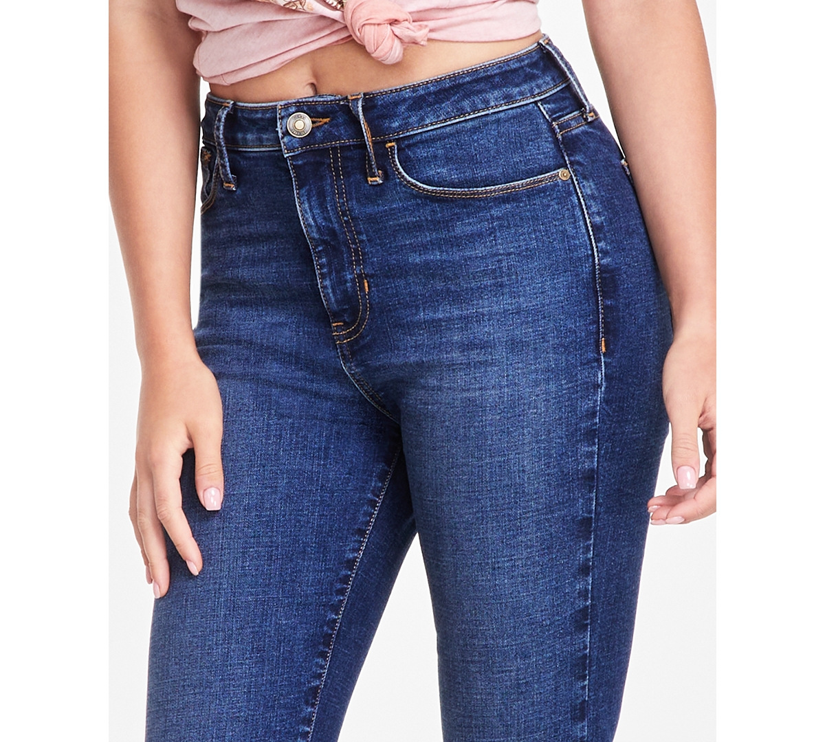 Guess Women's Flare-Leg High-Rise Faded-Wash Jeans