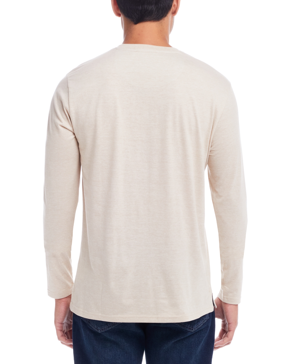 Weatherproof Vintage Men's Micro-stripe Long Sleeve Henley