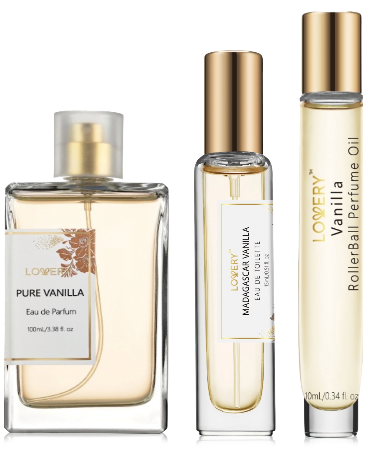 Lovery 3-pc. Vanilla Fragrance Gift Set In No Color