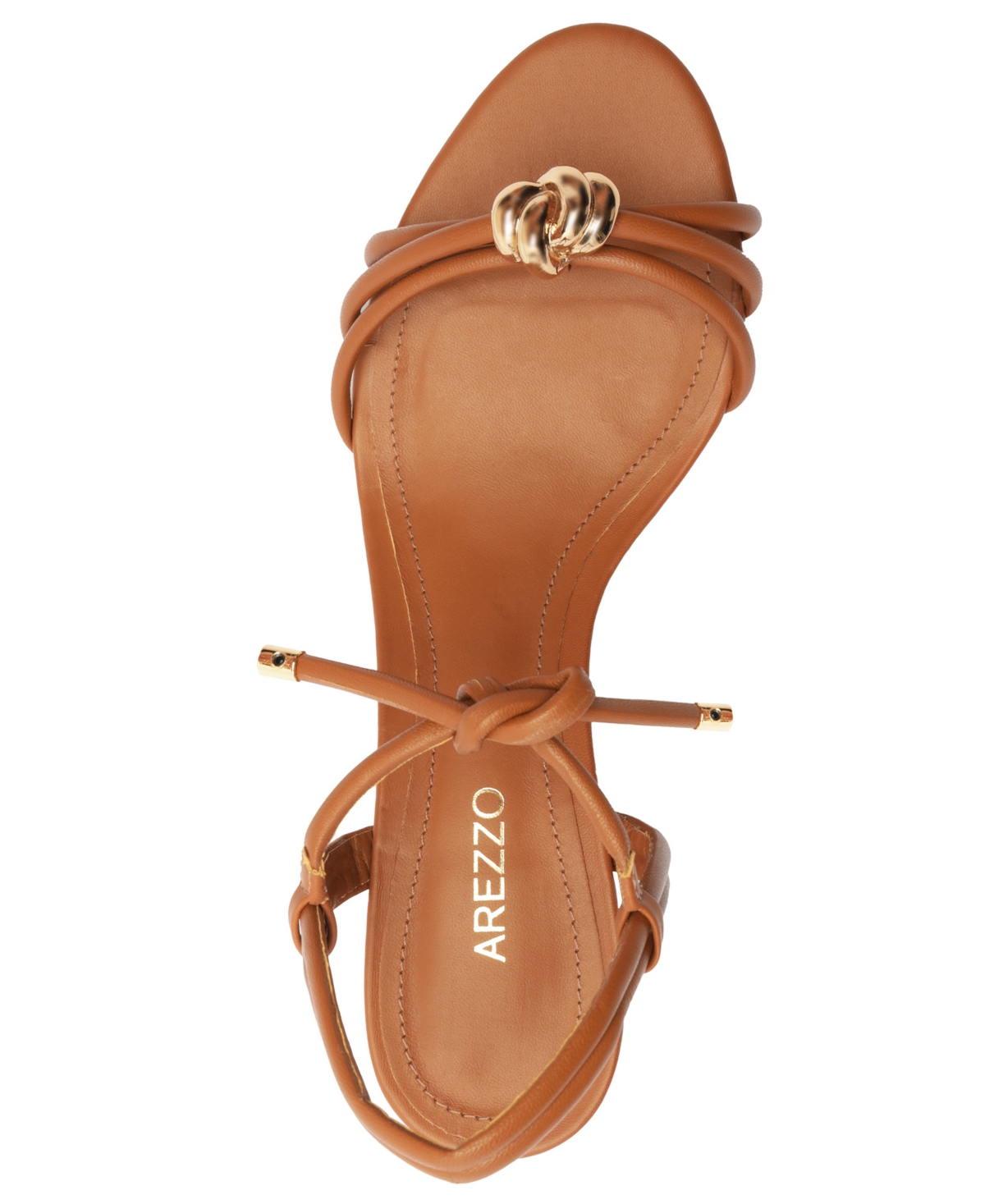 Arezzo Women's Camila Knot Mid Block Sandals