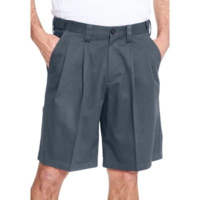Big & Tall Wrinkle-Free Expandable Waist Pleat Front Shorts