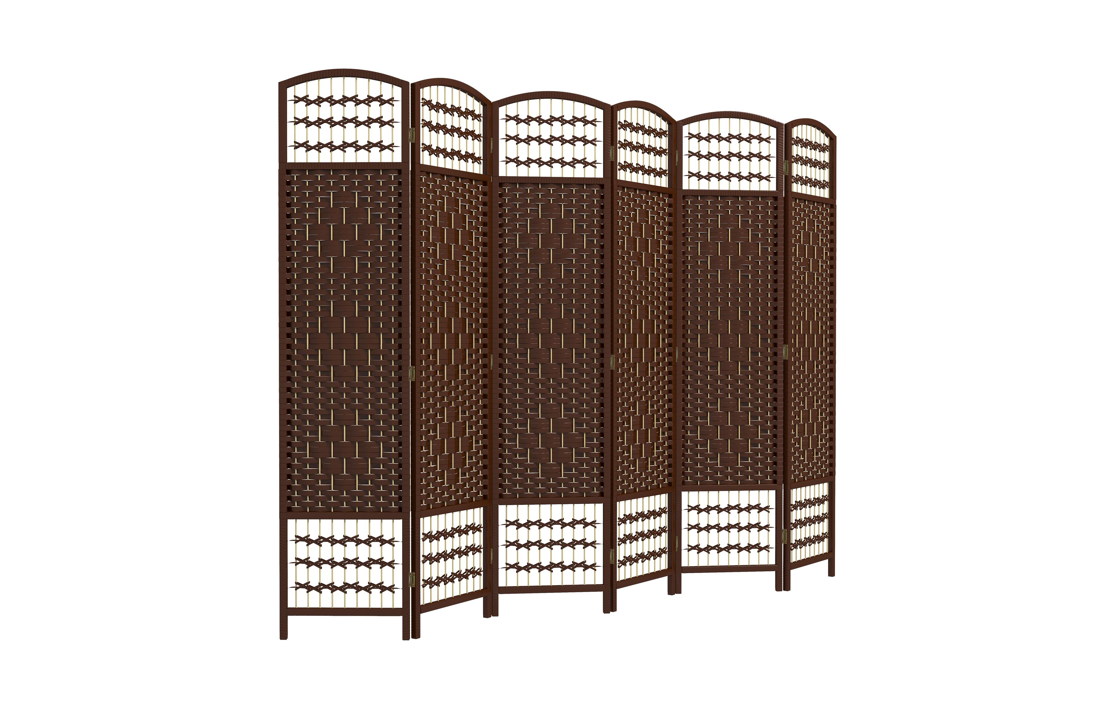Homcom 6 Panel Room Divider, Folding Screen, 5.6',