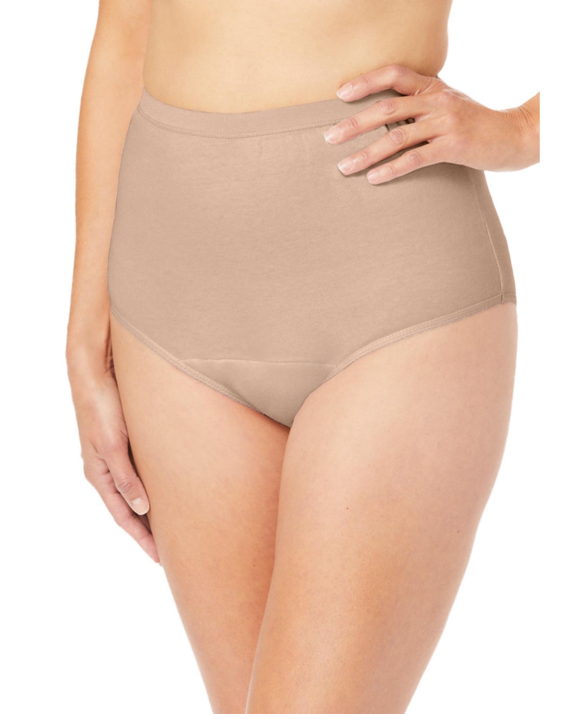 Comfort Choice Plus Size Cotton Incontinence Brief 2-Pack