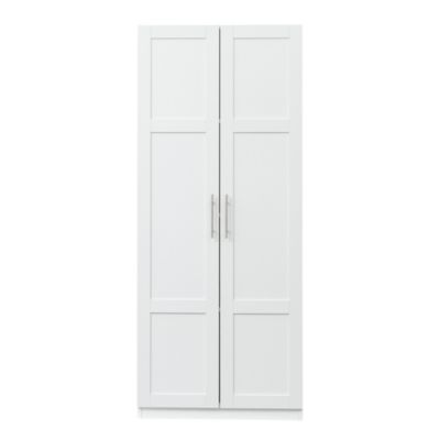 2-Door Wardrobe & Kitchen Cabinet with Storage Spaces