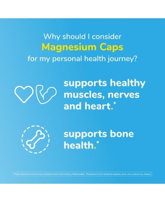 Magnesium Caps - High Absorption Magnesium Supplement - Magnesium Capsules for Stress Relief, 420 mg, 200 Count, 2 Pack