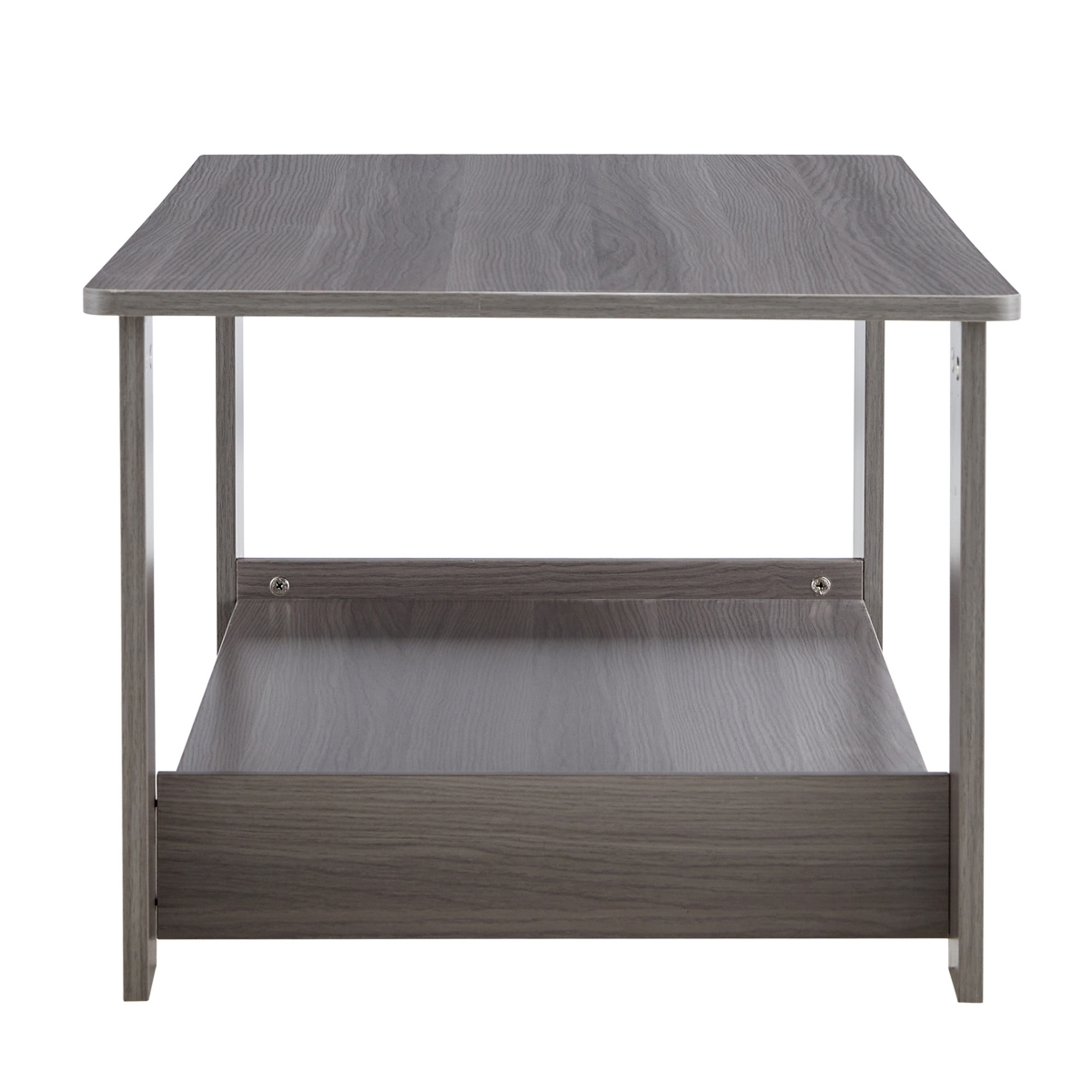 Streamdale Furniture Gray Textured Coffee Table, Double Layered Mdf Material, 43.3