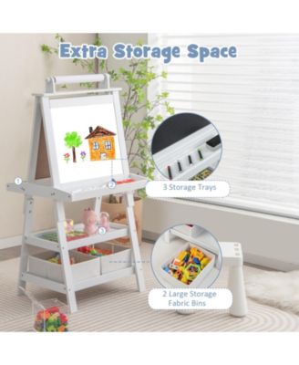 3-in-1 Double-Sided Storage Art Easel