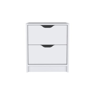 Nightstand Gandu, Two Drawers, Wengue Finish