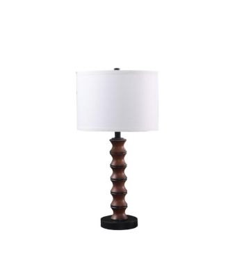27.5" In Coastal Littoral Wood Insp Modern Table Lamp