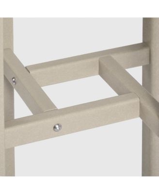 Outdoor Patio Counter Height Bar Stools Bistro Bar Table 4-Piece Set