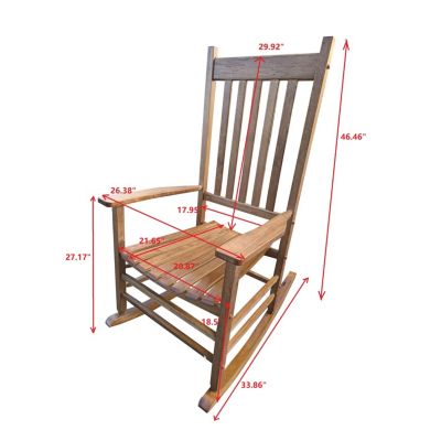 Balcony Porch Adult Rocking Chair 