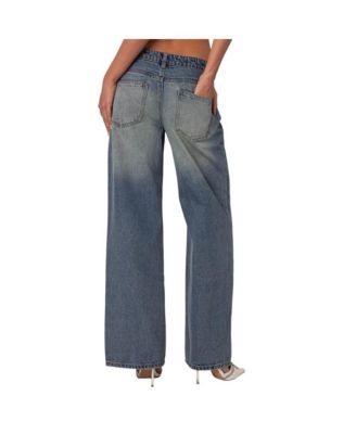 Women's Magda Low Rise Acid Wash Jeans