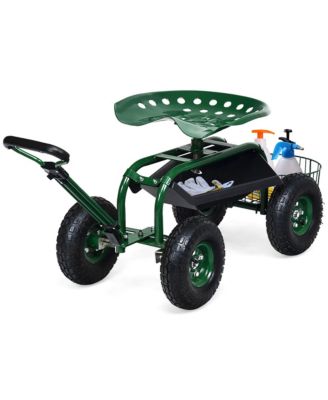 Garden Cart Rolling Work Seat