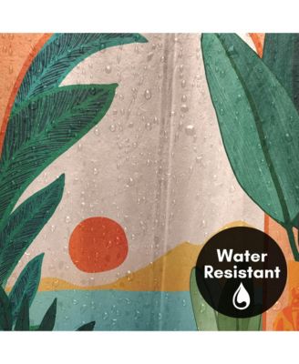 71x74 Coastal Shower Curtain - Ocean View by Modern Tropical