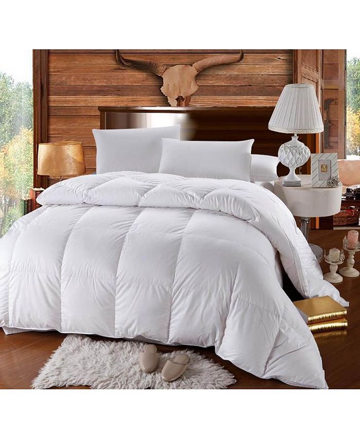 Egyptian Linens 750 Fill Power Oversized Goose Down Comforter, Oversize
