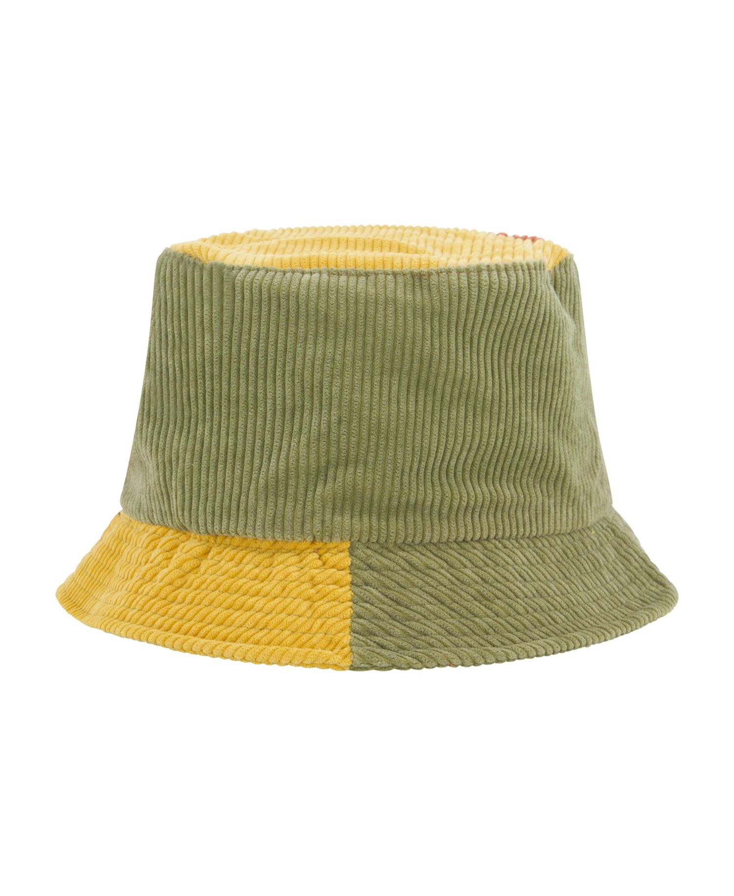 Women's Colorblock Corduroy Bucket Hat - Stylish and Trendy Headwear
