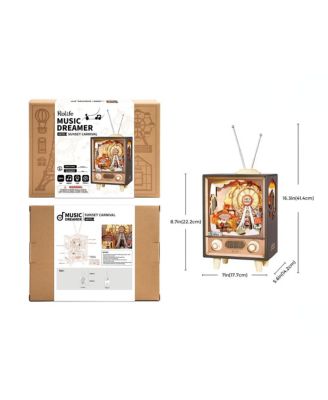 DIY 3D Music Box Puzzle Sunset Carnie 174pcs