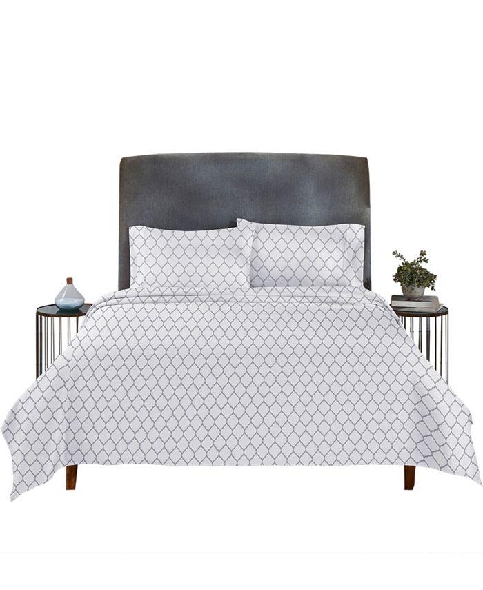 California Design Den Printed Floral 100 Organic Cotton Percale King