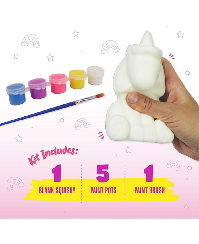 Doodle Hog Unicorn Squishy Painting Your Own Kit Slow Rise Blank