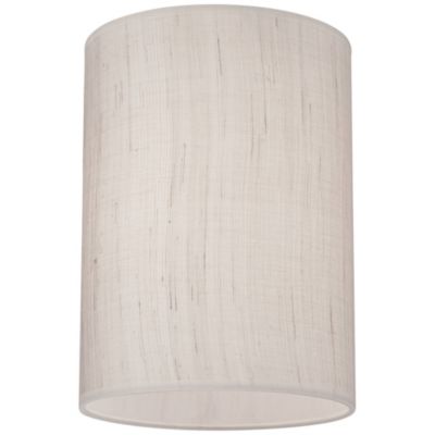 Set of 2 Cylinder Lamp Shades Ivory White Small 8" Top x 8" Bottom x 11" High Spider Replacement Harp and Finial Fitting