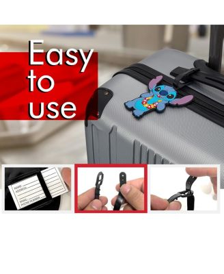 Lilo & Stitch Luggage Tags Gifts Stitch PVC Travel Tags Gifts - Set of 4