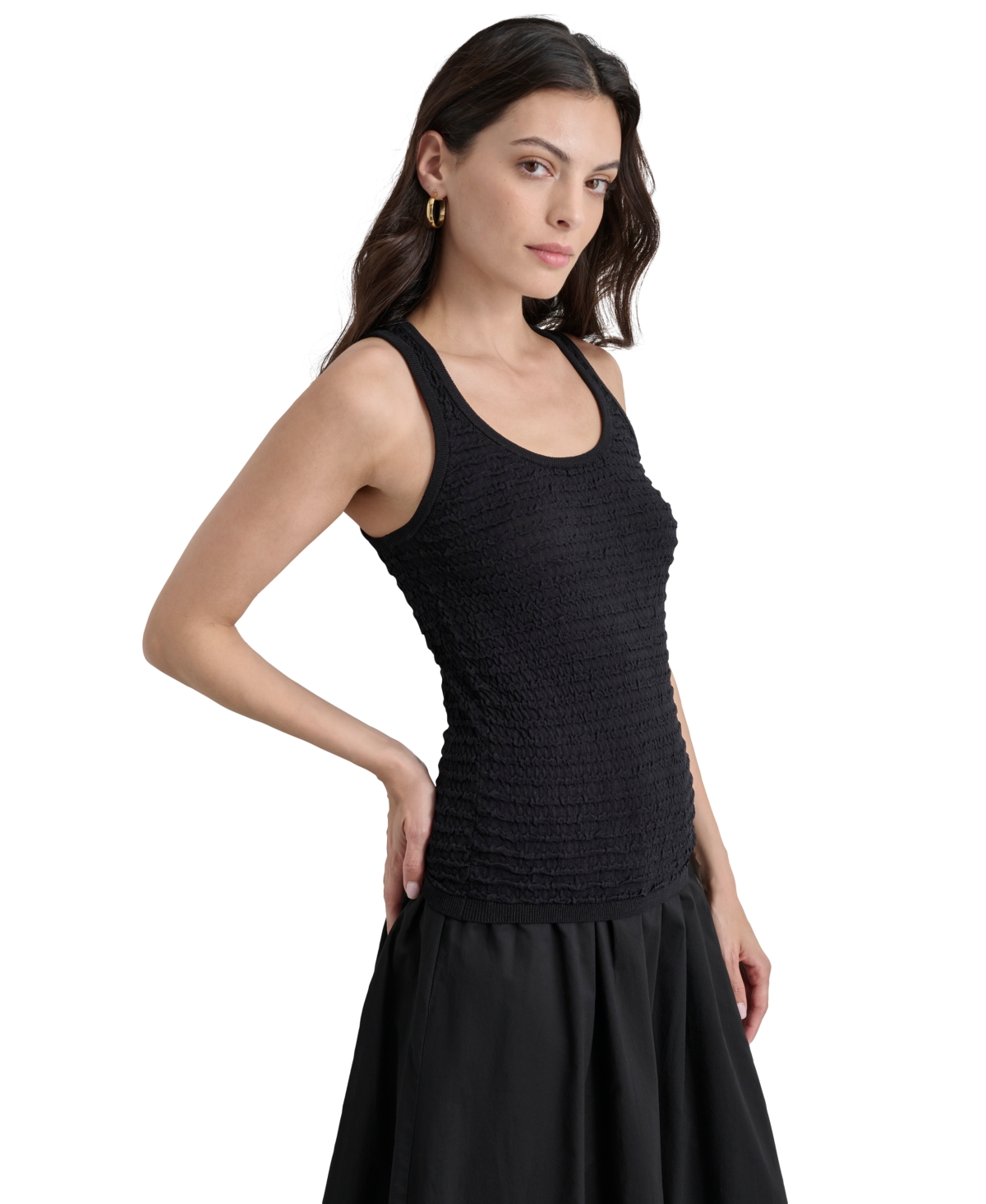 Dkny Women's Scoop-Neck Sleeveless Sweater Top
