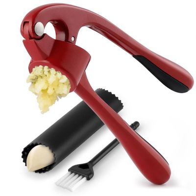 Premium Garlic Press Set - Rust Proof & Dishwasher Safe Professional Garlic Mincer Tool