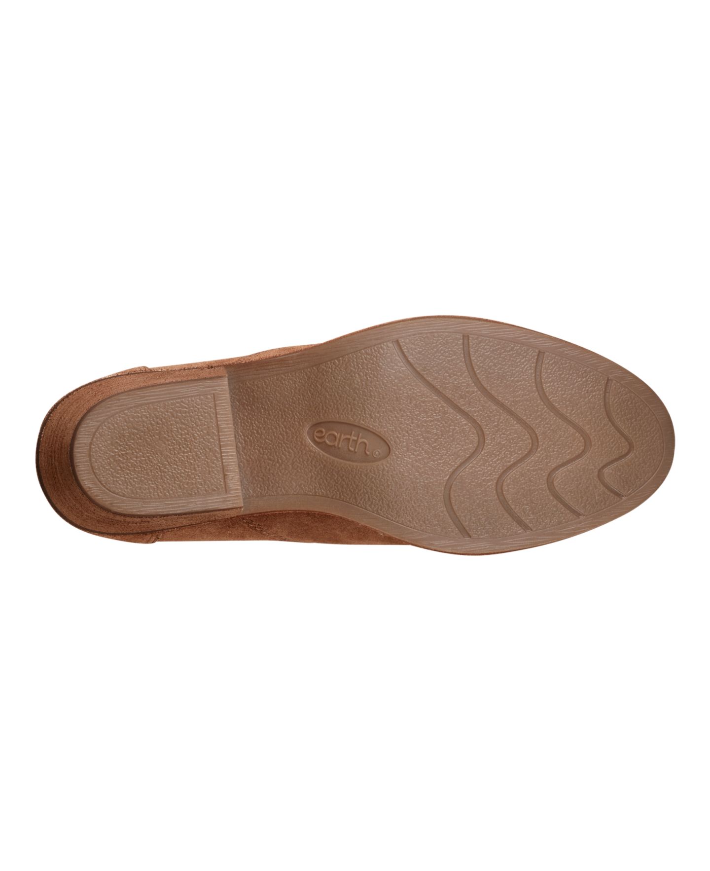 Женские ботинки Earth Jalin Almond Toe Slip-On Shooties, цвет: Коньячный замшевый — фото 5