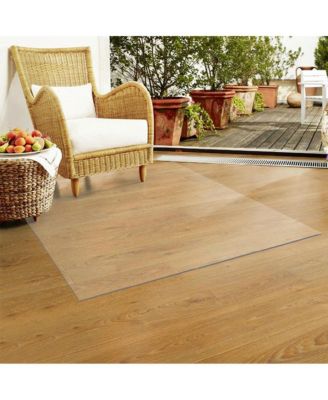 Clear Office Chair Mat for Hardwood 48" x 36" Rectangle PVC Floor Protector for Rolling Desk Chairs 1/16" Thickness