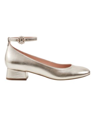 Women's Lexy Ankle Strap Low Block Heel Pumps