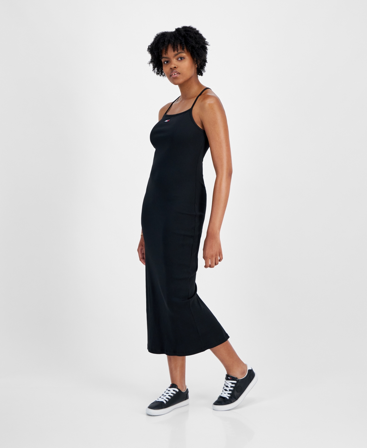 Tommy Jeans Women's Badge Ribbed Tank Dress