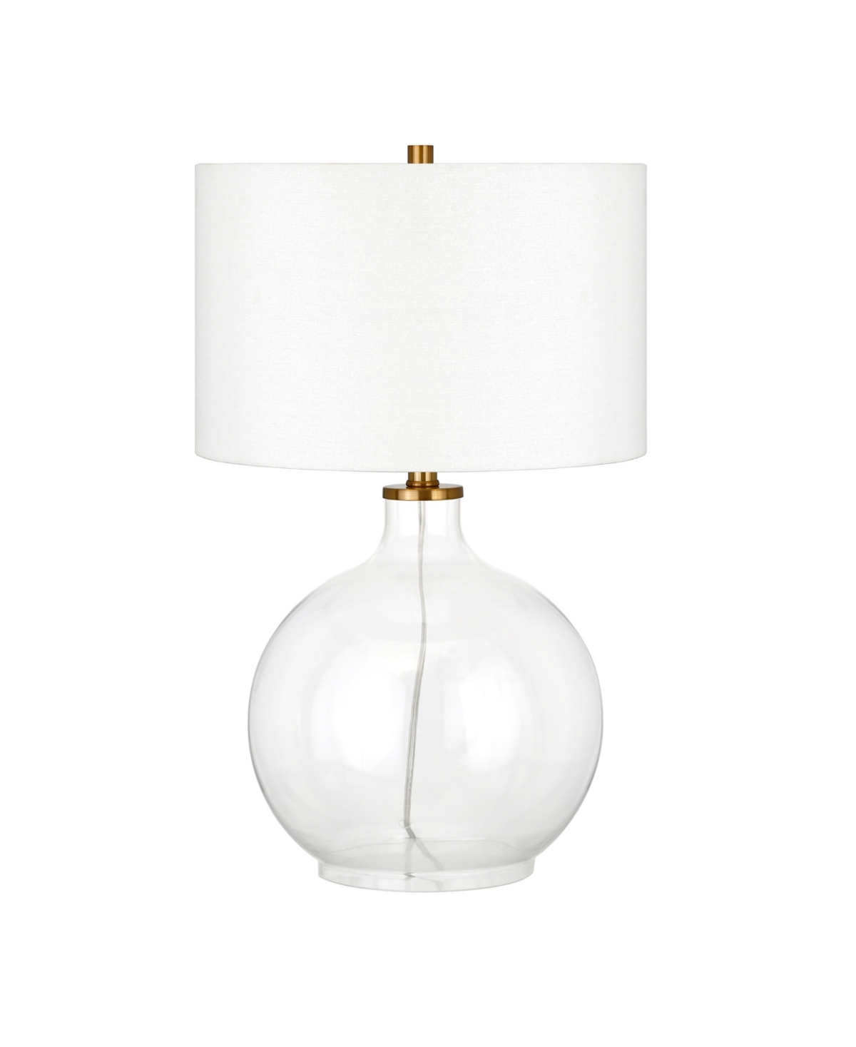 Hudson & Canal Laelia Table Lamp In Clear Glass,brass