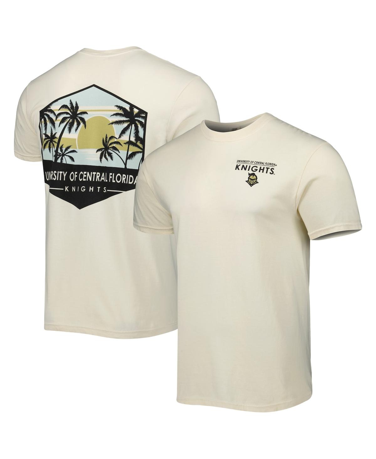 Image One Men's Cream Ucf Knights Landscape Shield T-shirt In Neutral