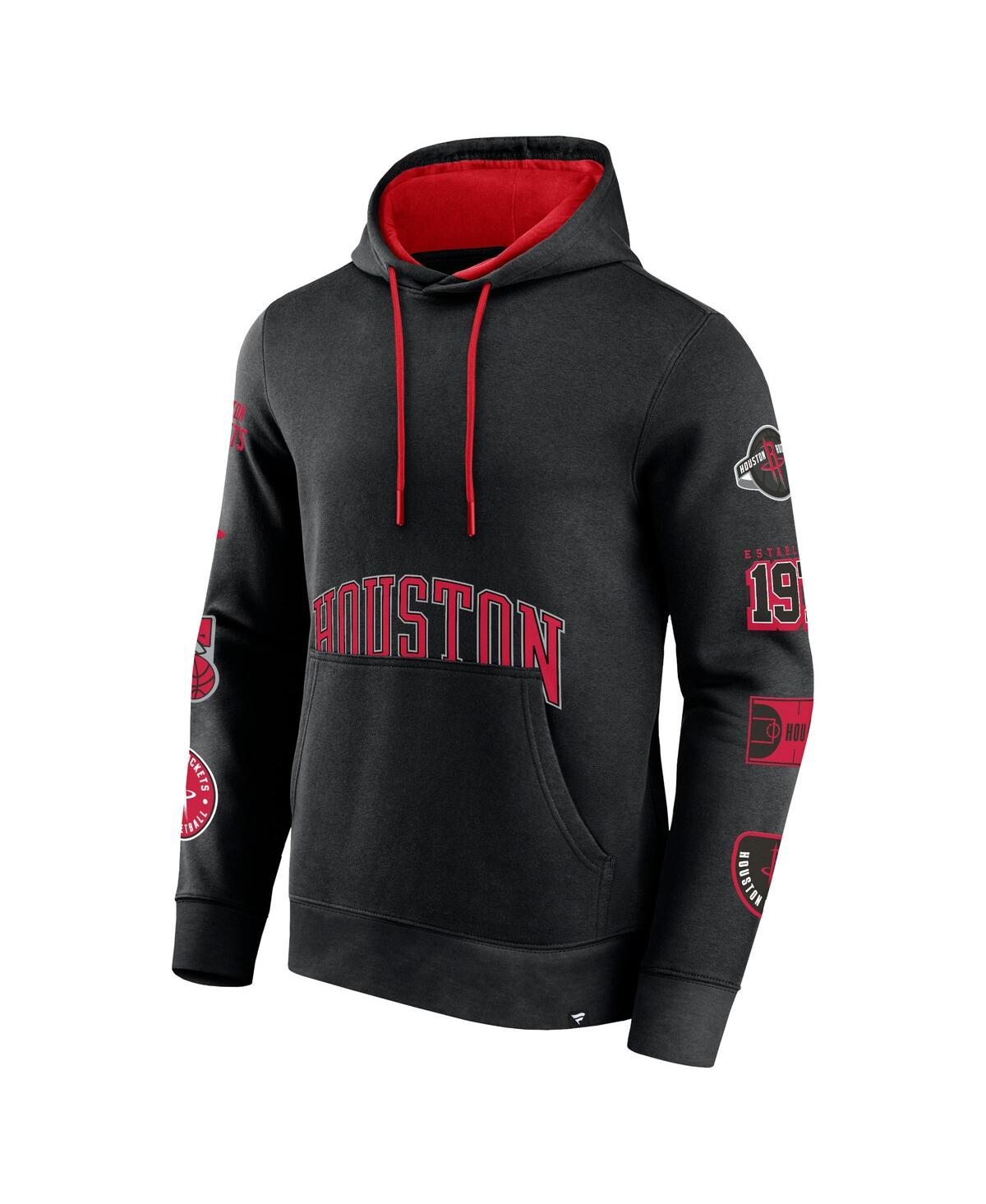 Fanatics Men's Houston Rockets Home Court Pullover Hoodie In Black